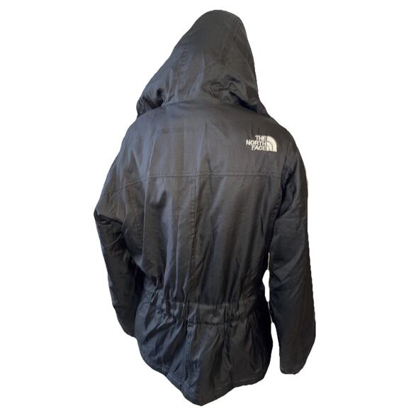 The North Face Goose Down Hyvent Silver Buckle Black Coat Size M - Picture 9 of 14